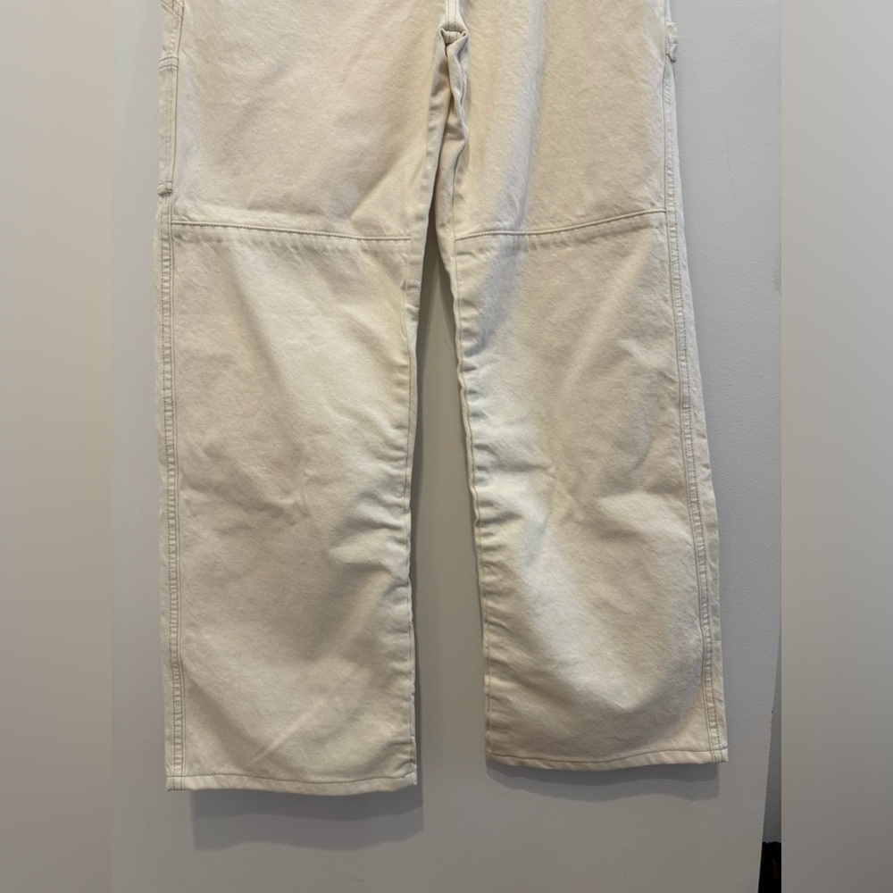 NWT Mango Cream Pocket Cargo Jeans - Picture 6 of 10